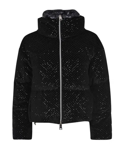 Herno Zip-up Quilted Jacket In Black