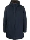 Herno Parka With Hood In Blue