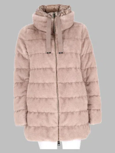 Herno -style Elegant Trench Coat In Pink