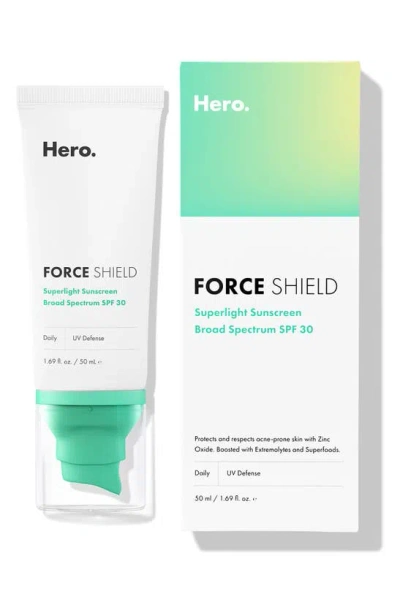 Hero Force Shield Superlight Sunscreen Spf 30 In White