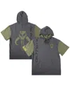 Heroes & Villains Men's And Women's  Gray Star Wars Warriors Of Mandalore Short Sleeve Pullover Hoodi In Gray