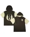 Heroes & Villains Men's And Women's  Olive Star Wars Jedi Master Short Sleeve Pullover Hoodie In Olive