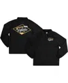 Heroes & Villains Men's Black Batman Gotham City Vigilantes Coaches Full-snap Raglan Jacket In Black