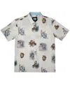 Heroes & Villains Men's White Star Wars Ewoks Button-up Shirt In Cream