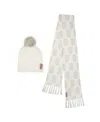 Heroes & Villains Princess Leia White Star Wars Scarf Cuffed Knit Hat With Pom Set In White