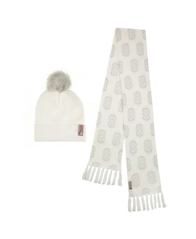 Heroes & Villains Princess Leia White Star Wars Scarf Cuffed Knit Hat With Pom Set