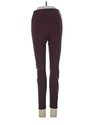 Pre-owned Heroine Sport Active Pants In Burgundy