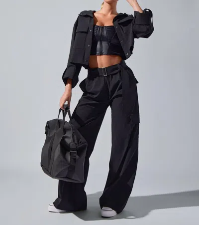 Heroine Sport Ava Performance Cargo Pants In Black