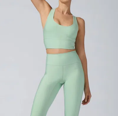 Heroine Sport Cross Back Top In Opal In Green