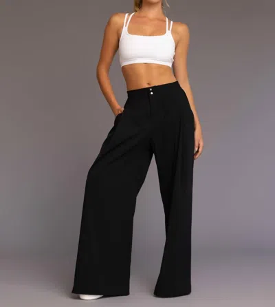 Heroine Sport Daja Wide-leg Performance Pants In Black