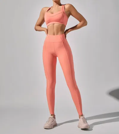 Heroine Sport Dalia High-performance Bra In Coral In Pink