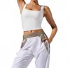 Heroine Sport Dalia High Support Top In White In White