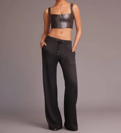 Heroine Sport Double Knit Plush Pants In Black