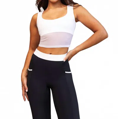 Heroine Sport High Support Duo Top In White