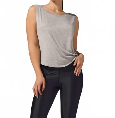 Heroine Sport Jersey Base Tank Top In Heather Grey In Gray