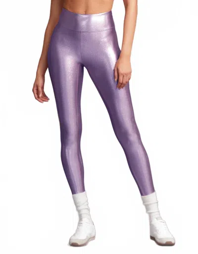 Heroine Sport Marvel Metallic Performance Legging In Lavender In Red