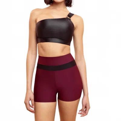 Heroine Sport O-bra One-shoulder Sports Bra In Black