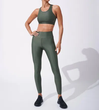 Heroine Sport High Waist Body Legging In Army In Green
