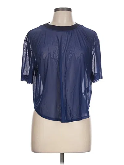Pre-owned Heroine Sport Short Sleeve Blouse In Blue