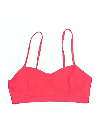 Pre-owned Heroine Sport Swimsuit Top Pink Swimwear