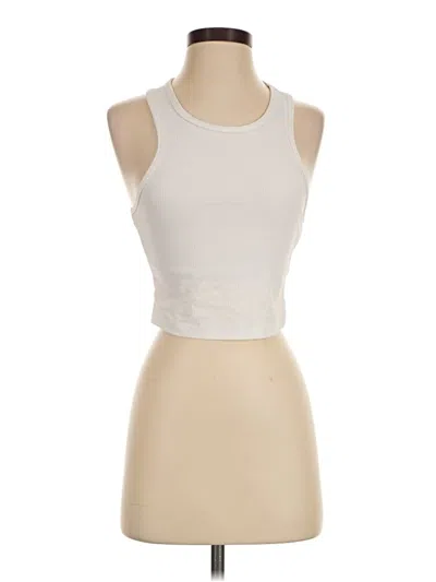 Pre-owned Heroine Sport Tank Top Ivory Halter Neckline Tops