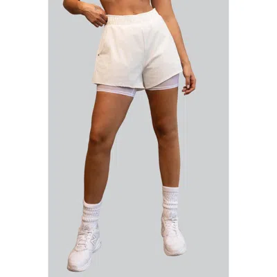 Heroine Sport Vera Mesh Shorts In White