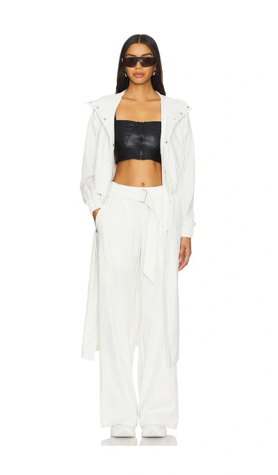 Heroine Sport X Mona Kattan Ava Coat In 화이트