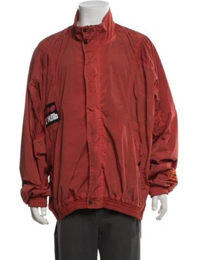 Pre-owned Heron Preston 2019 Graphic Print Jacket In Orange