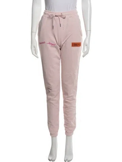 Pre-owned Heron Preston 2020 Graphic Print Sweatpants In Pink