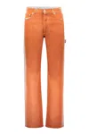 Heron Preston 5-pocket Jeans In Orange