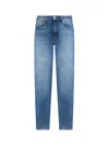 Heron Preston 5 Pockets Slim Fit Jeans In Blue