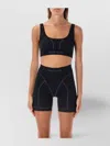Heron Preston Black Nylon Bra In Black