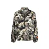 Heron Preston Camouflage Windbreaker With Stand Collar In Multi