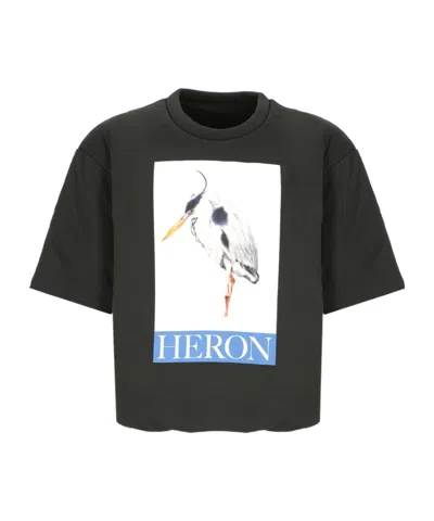 Heron Preston Bird-motif Logo-print T-shirt In Black