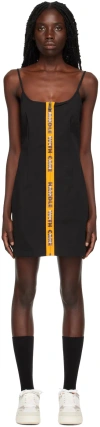 Heron Preston Zip-front Sleeveless Mini Dress In Black