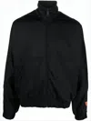 Heron Preston Boxy Black Jacket With High Collar And Zipper Closure In Black