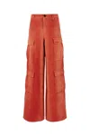 Heron Preston Cargo Pant In Pure Cotton With Drawstring In 2500