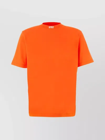 Heron Preston Bright Crew Neck T-shirt In Orange
