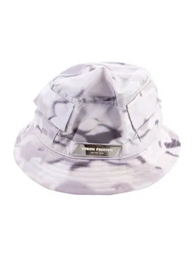 Pre-owned Heron Preston Bucket Hat In White