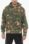 Heron Preston Camouflage Effect Hoodie With Patch Pocket