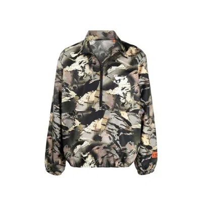HERON PRESTON HERON PRESTON CAMOUFLAGE POLYAMIDE SHELL JACKET