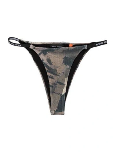 Pre-owned Heron Preston Camouflage Print Bikini W/ Tags In Multicolor