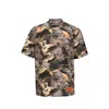 Heron Preston Camouflage-print Bowling Shirt In Green