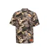 Heron Preston Camouflage-print Bowling Shirt In Green