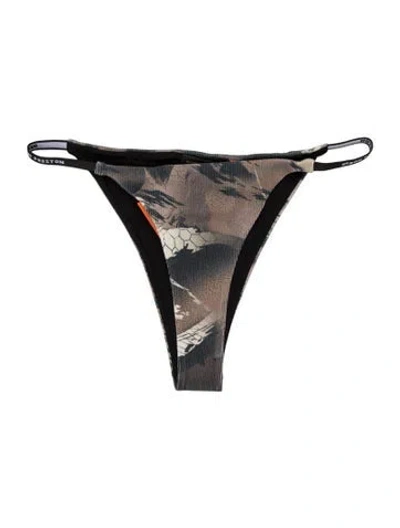 Pre-owned Heron Preston Camouflage Print Top W/ Tags In Black