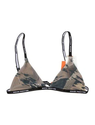 Pre-owned Heron Preston Camouflage Print Top W/ Tags In Multicolor