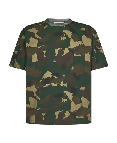 Heron Preston Camouflage Printed T-shirt In Black