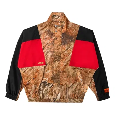 Heron Preston Camouflage Track Jacket 'multicolor' In Brown