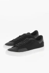 Heron Preston Canvas Low Top Sneakers With Leather Detail