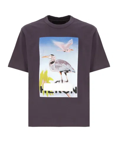 Heron Preston Censored Heron Cotton T-shirt In Black